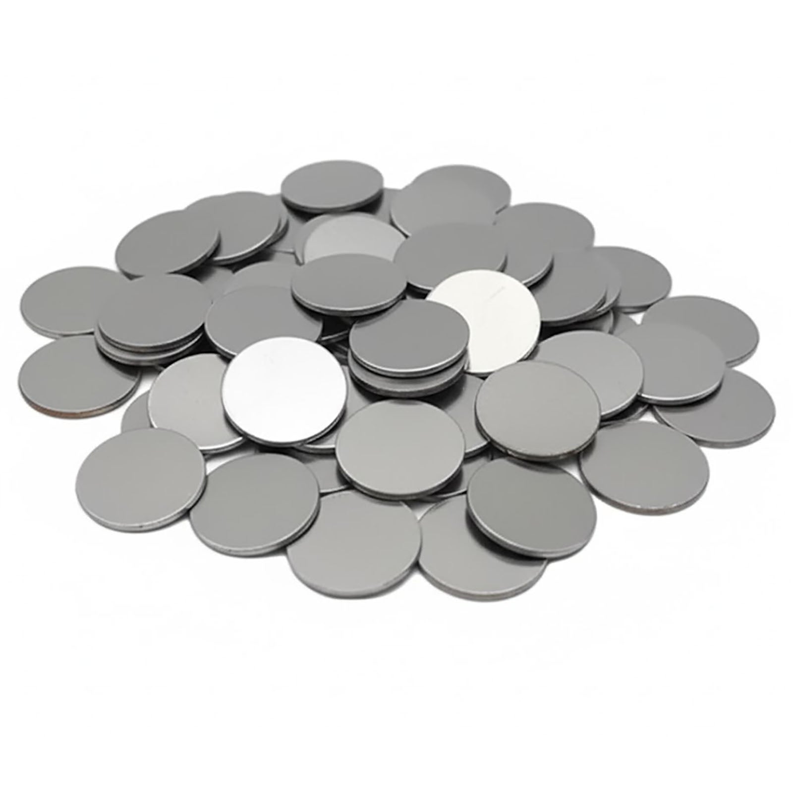 Lithium Chips (D=12-16.0 mm, T = 0.2-1.0 mm) as Anode Electrode for Li-Ion Battery, 5 g/bottle, CLIBAELC