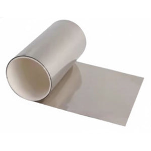 Zinc Foil Roll (T=0.01-0.1 mm, W=100 mm, L=1000 mm) as Anode Electrode for Zn-Ion Battery, 1 m/roll, CZIBAEZFR