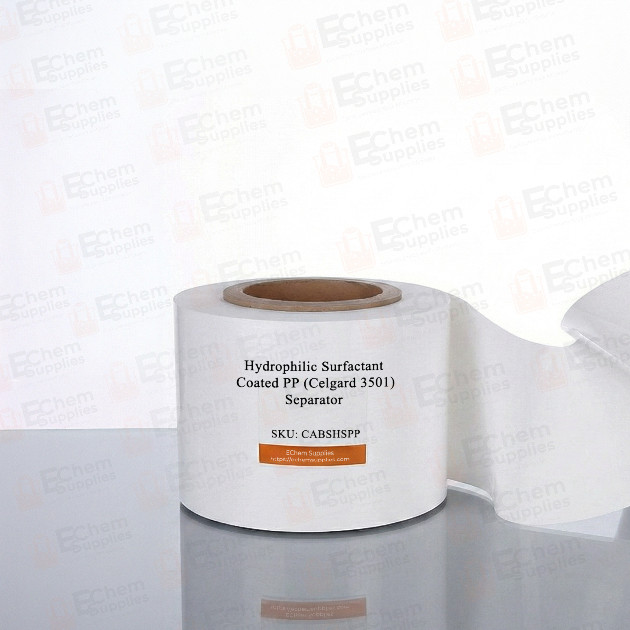 Hydrophilic Surfactant Coated PP (Polypropylene, Celgard 3501) Disk or Roll as Aqueous Battery Separator, CABSHSPPC3501