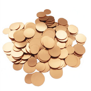 Copper Foil Chips (D=10-16 mm, T = 4-15 um) as Anode-Free Battery Current Collector, 100 pcs/bag, CAFBCCCFC