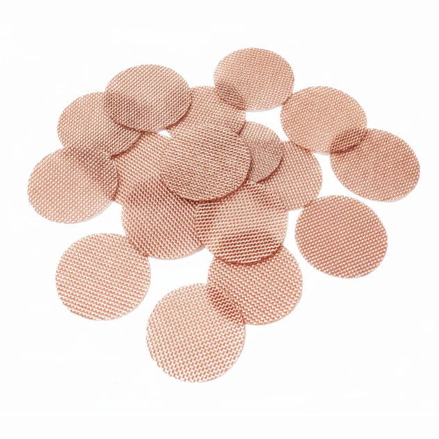 Woven Copper Mesh Chips (D=10-16 mm, Mesh 100-300) as Anode-Free Battery Current Collector, 100 pcs/bag, CAFBCCWCMC