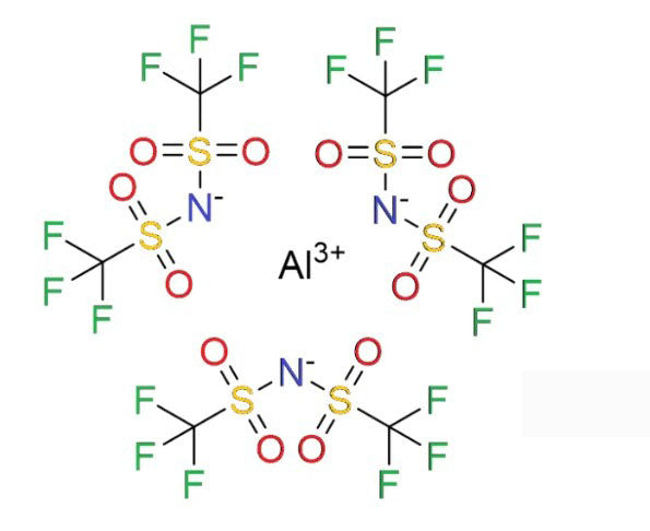 Al(TFSI)3 {Aluminum(III) bis(trifluoromethanesulfonyl)imide, >99.0%)} Powder as Electrolyte Salt for Aluminum-Ion Battery, 25-100 g/bottle, CAIBESAlTFSI