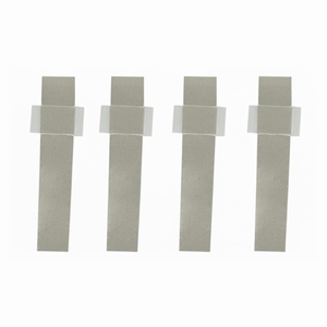 Nickel Tabs (W 8mm * L 45mm * T 0.1mm) with White Adhesive Tapes as Negative Terminal for Aqueous Pouch Cells, 50 pcs/pack, CAPCNTWAT