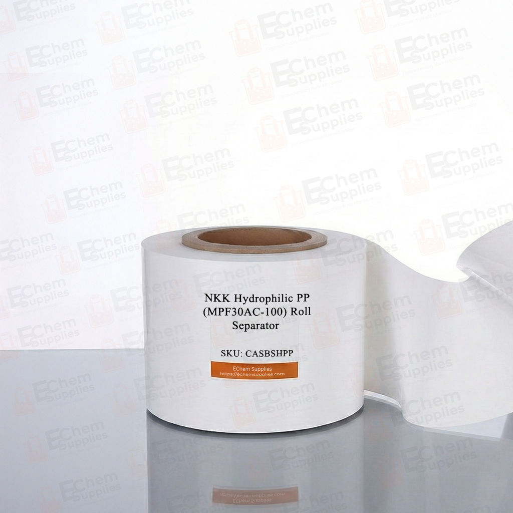 NKK Hydrophilic Polypropylene (MPF30AC-100) Roll as Aqueous Supercapacitor or Battery Separator, CASBSHPP