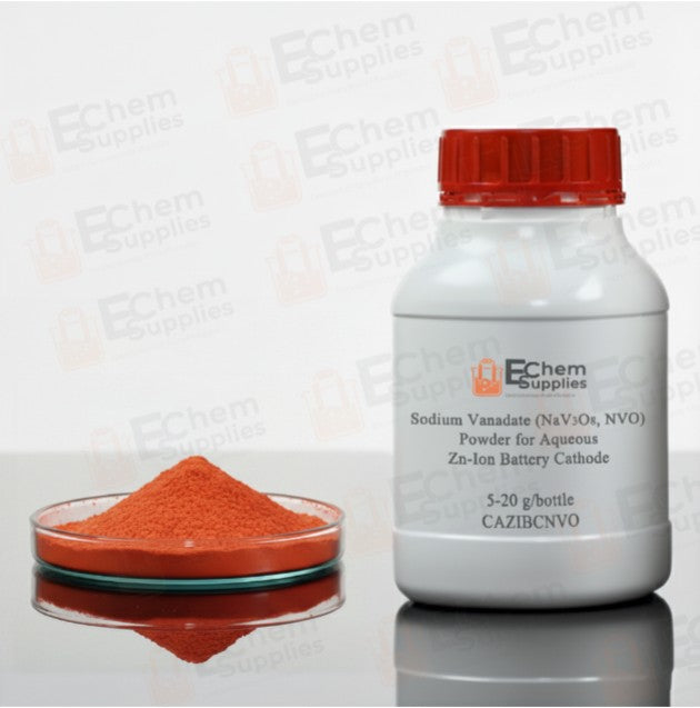 Sodium Vanadate (NaV3O8, NVO) Powder for Aqueous Zn-Ion Battery Cathode, 5-20 g/bottle, CAZIBCNVO