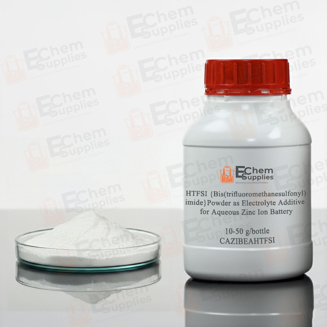 HTFSI {Bis(trifluoromethanesulfonyl)imide, >99.0%} Powder as Electrolyte Additive for Aqueous Zinc Ion Battery, 10-50 g/bottle, CAZIBEAHTFSI