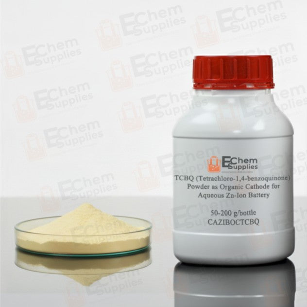 TCBQ (Tetrachloro-1,4-benzoquinone, >99.5%) Powder as Organic Cathode for Aqueous Zn-Ion Battery, 50-200 g/bottle, CAZIBOCTCBQ