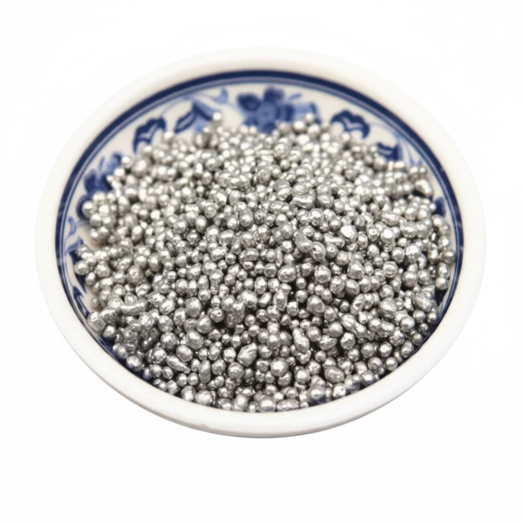 Indium (In) Granules for Fabricating Battery Anode Li-In Alloy, 25-100 g/pack, CBAAIG