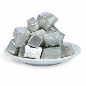 Indium (In) Ingots for Fabricating Battery Anode Li-In Alloy, 25-100 g/pack, CBAAII