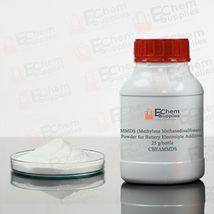 MMDS (Methylene Methanedisulfonate, >99.5%) as Battery Electrolyte Additive, 25-100 g/bottle, CBEAMMDS