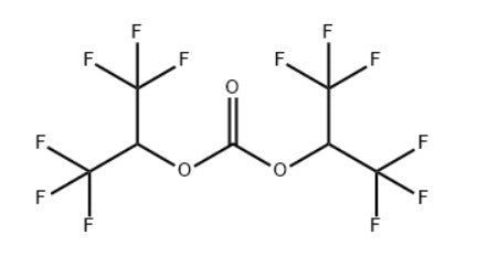 BHFC {Bis(1,1,1,3,3,3-Hexafluoroisopropyl) Carbonate, >99.5%} as Battery Electrolyte Co-Solvent and Additive, 10-50 g/bottle, CBESABHFC