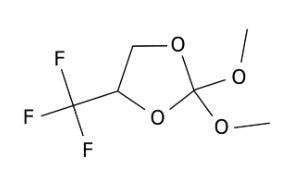 DTDL {2,2-Dimethoxy-4-(trifluoromethyl)-1,3-dioxolane, >99.0%} as Battery Electrolyte Co-Solvent and Additive, 5-25 g/bottle, CBESADTDL