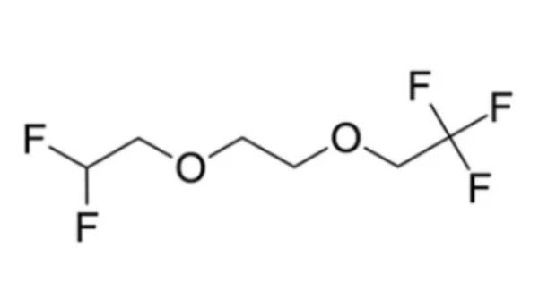 F5DEE {2-[2-(2, 2-Difluoroethoxy)ethoxy]-1,1,1-Trifluoroethane, >99.0%} as Battery Electrolyte Co-Solvent and Additive, 5-25 g/bottle, CBESAF5DEE