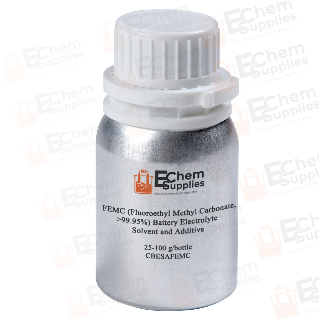 FEMC (Fluoroethyl Methyl Carbonate, >99.95%) as Battery Electrolyte Co-Solvent and Additive, 25-100 g/bottle, CBESAFEMC
