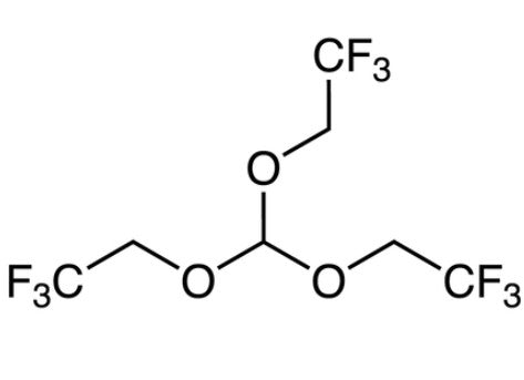 TFEO (Tris(2,2,2-trifluoroethyl) Orthoformate, >99.0%) as Battery Electrolyte Co-Solvent and Additive, 5-20 g/bottle, CBESATFEO