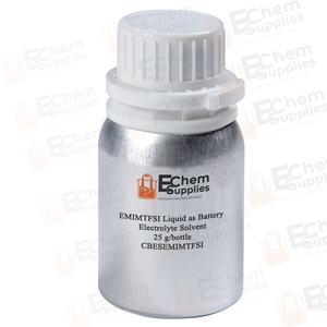 [EMIM][TFSI] (1-Ethyl-3-methylimidazolium bis(trifluoromethylsulfonyl)imide, >99.5%) Ionic Liquid as Electrolyte Solvent and Additive, 25 g/bottle, CESAILEMIMTFSI