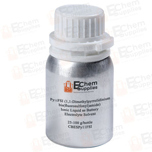 Py11FSI {1,1-Dimethylpyrrolidinium bis(fluorosulfonyl)amide), >99.9%} Ionic Liquid as Battery Electrolyte Solvent, 25-100 g/bottle, CBESPy11FSI
