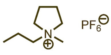Py13PF6 (1-Methyl-1-propylpyrrolidinium hexafluorophosphate, >99.9%) Ionic Liquid as Battery Electrolyte Solvent, 25-100 g/bottle, CBESPy13PF6