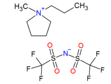 Py13TFSI (1-Methyl-1-propylpyrrolidinium bis(trifluoromethanesulfonyl)imide, 99.9%) Ionic Liquid as Battery Electrolyte Solvent, 25 g/bottle, CBESPy13TFSI