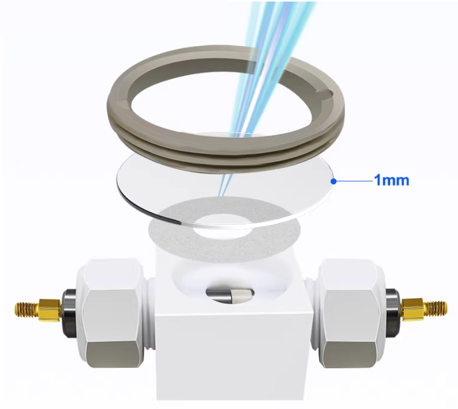 Two-Electrode Swagelok Cell (I.D.= 12, 20mm) with Optical Window for Operando Characterization of Battery Interfacial Dendrite, COCBID2ESC
