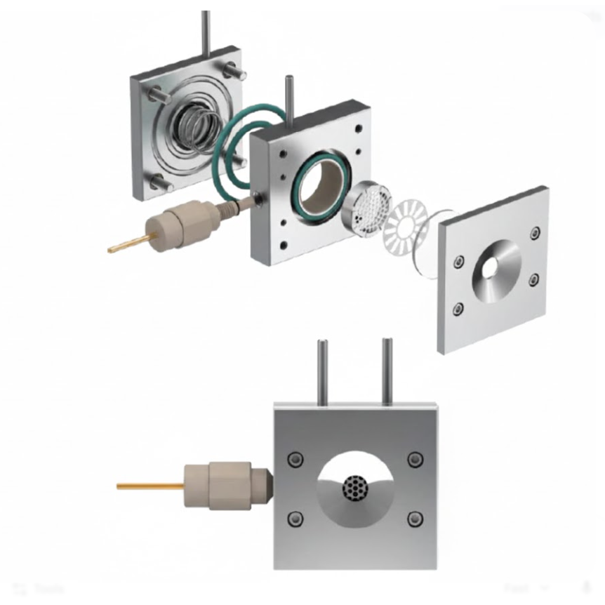 High-End Split Cell for Operando Raman Characterization of Battery System, CBSORCHESC