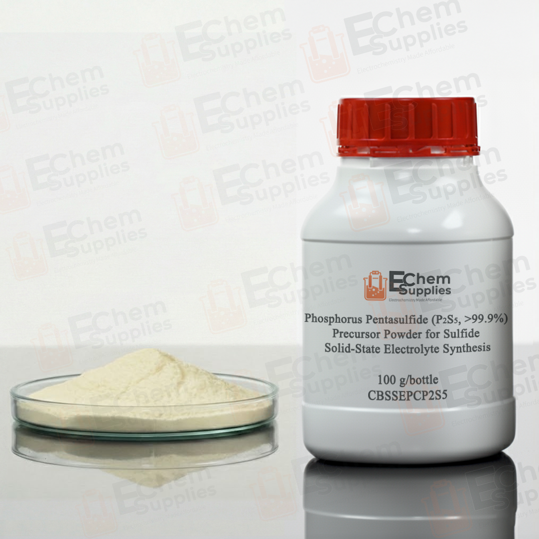 Phosphorus Pentasulfide (P2S5, >99.9%) Precursor Powder for Sulfide Solid-State Electrolyte Synthesis, 100 g/bottle, CBSSEPCP2S5