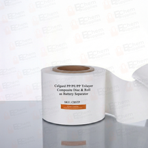 PP/PE/PP Trilayer Composite (Celgard 2325) Disc & Roll (T=25 um) as Battery Separator, CBSTPC2325