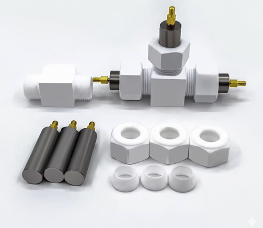 Three-Electrode Swagelok Cell (Φ= 12, 20 mm) for Battery Testing, CBT3ESC