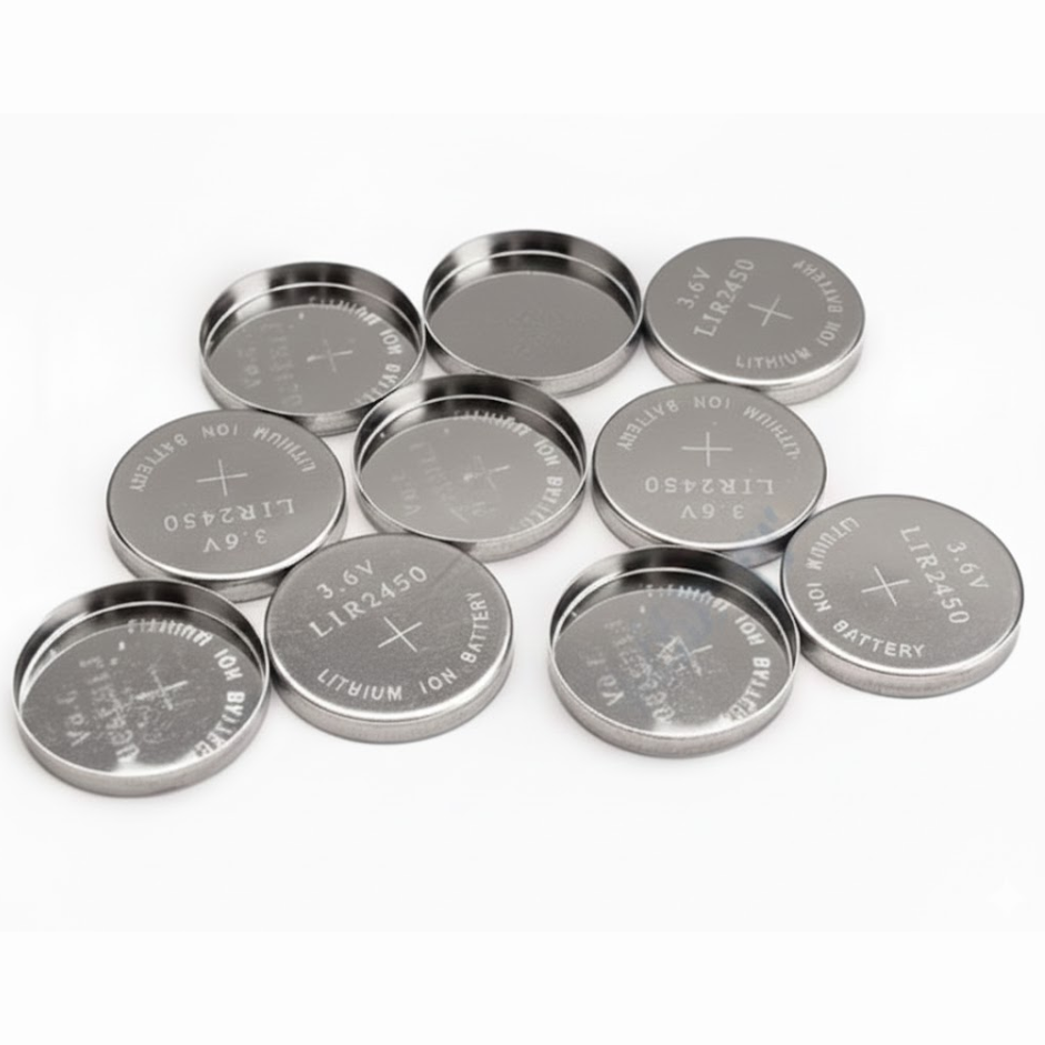 LIR2450 Coin Cell Components (Case, Spring, Spacer, D24mm * T5.0 mm), CCCC2450