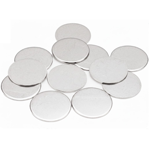 LIR20XX Coin Cell Spacers (Φ=15.5 mm, T = 0.2, 0.5, 1.0, 2.0 mm), CCCSPA20XX