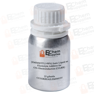 [EMIM]OTf (1-Ethyl-3-methylimidazolium trifluoromethanesulfonate, >98%) Ionic Liquid as Electrolyte Additive for CO2 Electroreduction (CO2RR), CCO2RREAILEMIMOTf