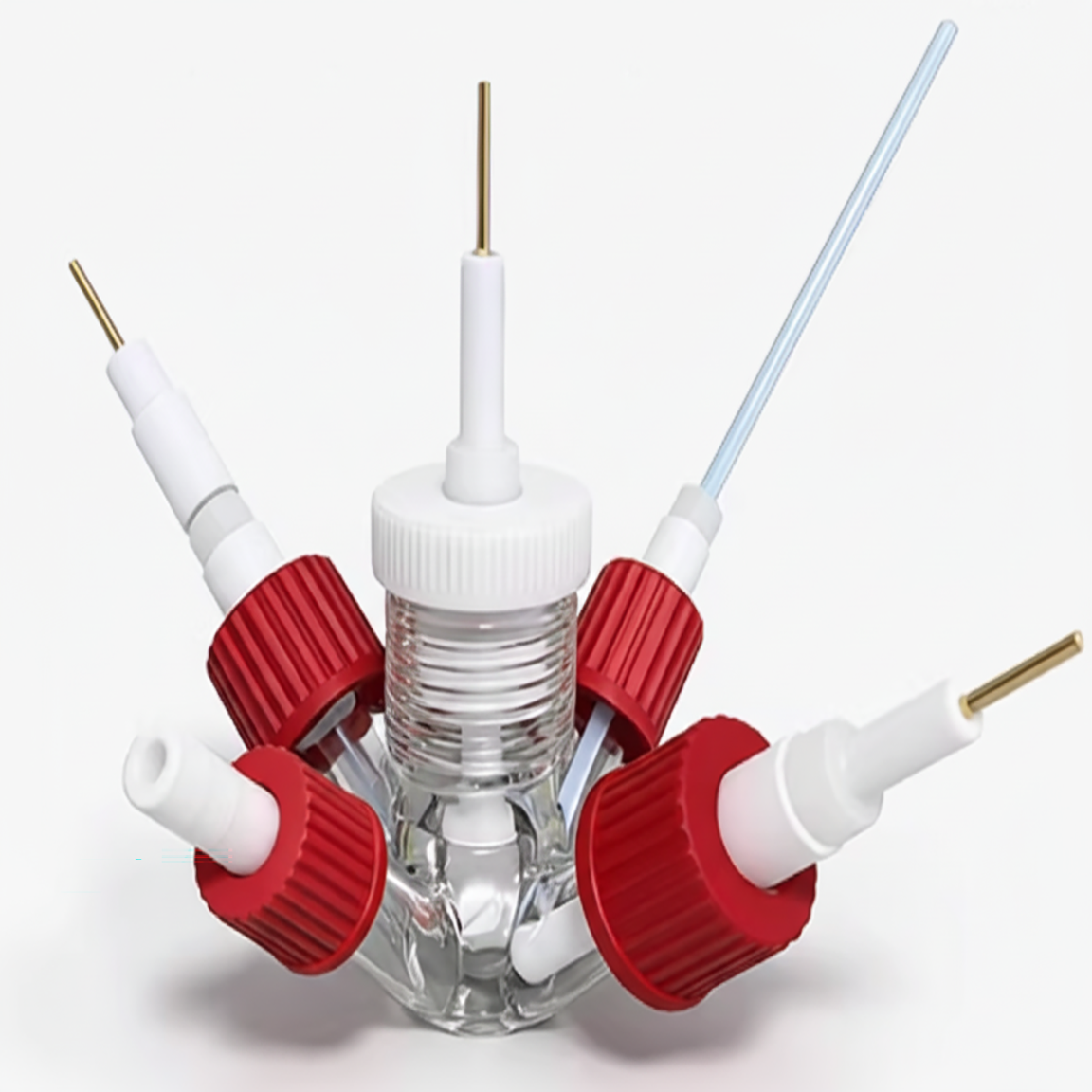 Mini Five-Port Electrochemical Cell (10 mL) for Fundamental Electrochemistry Research, CFERM5PEC