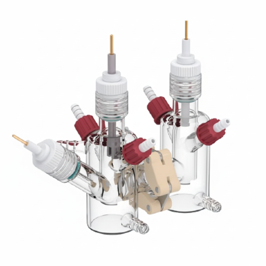 Sealed Mini-H-Type Electrochemical Cell (10mL+10mL) for Fundamental Electrochemistry Research, CFERSMHTEC