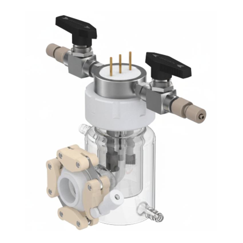 Test Cell (50 mL) with Single Quartz Window for Fundamental Photoelectrochemistry (PEC) Research, CFPRTCSQW