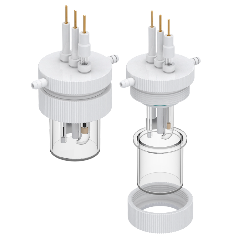 Round Quartz Cell (O.D.= 25mm, I.D. = 20 mm, H=40 mm) for Fundamental Photoelectrochemistry (PEC) Research, CFPRRQC