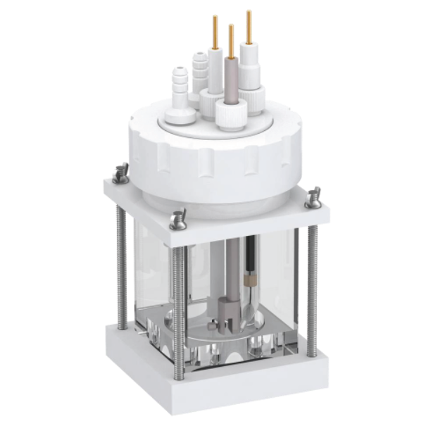 Five-Port Square Quartz Cell (L30*W30*H40 mm) for Fundamental Photoelectrochemistry (PEC) Research, CFPR5PSQC