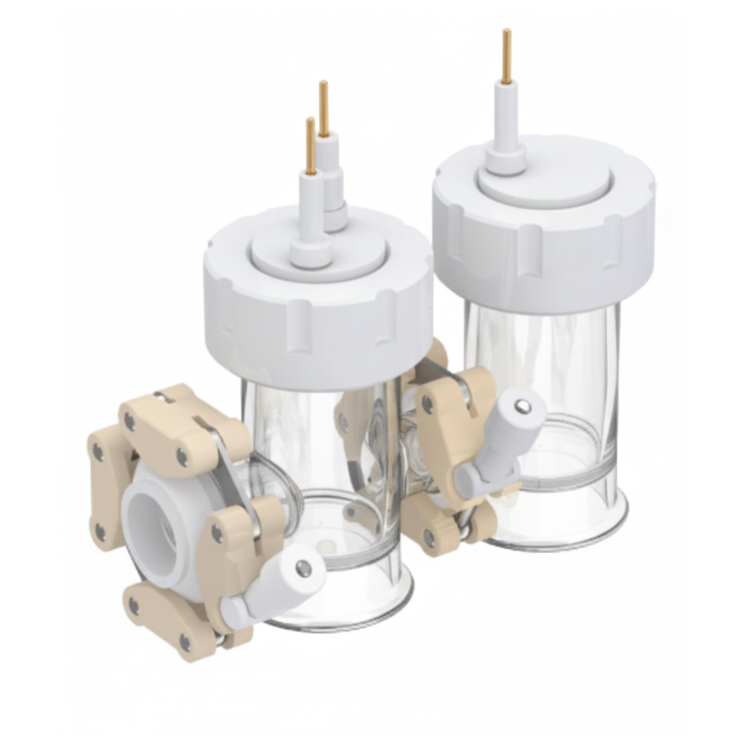 H-Type Test Cell (50mL+50mL) with Single/Double Quartz Window for Fundamental Photoelectrochemistry (PEC) Research, CFPRHTTC