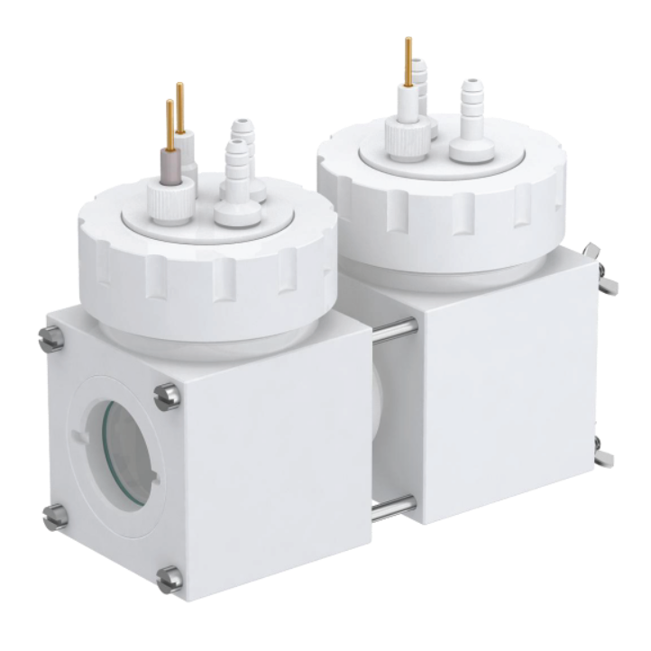 H-Type PTFE Test Cell (25mL+25mL) with Single/Double Quartz Window for Fundamental Photoelectrochemistry (PEC) Research, CFPRHTPTFETC