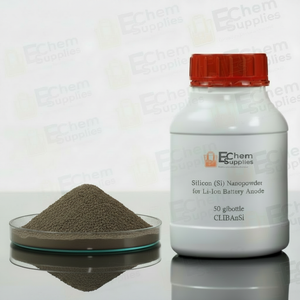 Silicon (Si) Nanopowder for Li-Ion Battery Anode, 50-200 g/bottle, CLIBAnSi