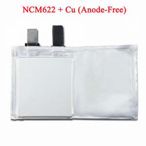 Dry Anode-Free Pouch Cells with NCM622 + Cu for Lithium-Ion Battery, 1 pcs/pack, CLIBDAFPCNCM622C
