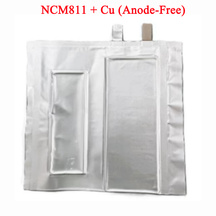 Dry Anode-Free Pouch Cells with NCM811 + Cu for Lithium-Ion Battery, 1 pcs/pack, CLIBDAFPCNCM811C