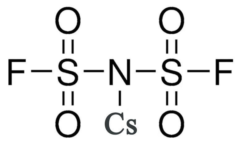 CsFSI {[Cesium bis(fluorosulfonyl)imide], >99.95%} Powder as Electrolyte Additive for Lithium-Ion Battery, 10-50 g/bottle, CLIBEACsFSI