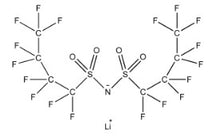 LiBNTFSI (Lithium Bis(nonafluorobutanesulfonyl)imide, or LiNNf2, >99.5%) Powder as Electrolyte Salt and Additive for Lithium-Ion Battery, 10-50 g/bottle, CLIBEALiBNTFSI