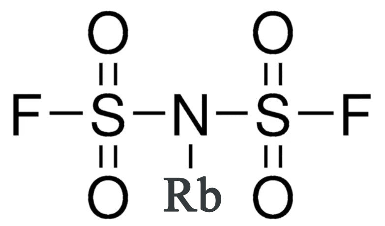 RbFSI {[Rubidium bis(fluorosulfonyl)imide], >99.95%} Powder as Electrolyte Additive for Lithium-Ion Battery, 10-50 g/bottle, CLIBEARbFSI