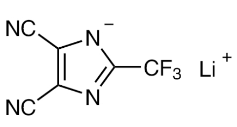 LiTDI (Lithium 4,5-Dicyano-2-(trifluoromethyl)imidazol-1-ide, 99.9%) Powder as Electrolyte Salt for Lithium-Ion Battery, 25 g/bottle, CLIBESLiTDI