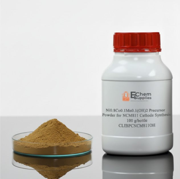 Ni0.8Co0.1Mn0.1(OH)2 Precursor Powder for NCM811 Cathode Synthesis, 100-500 g/bottle, CLIBPCNCM811OH