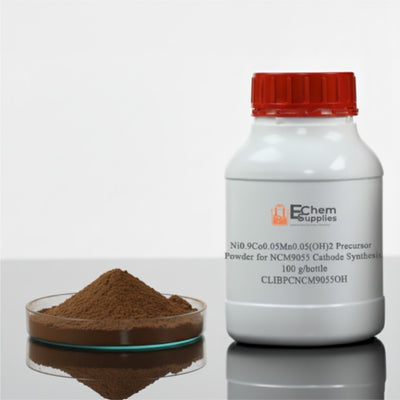Ni0.9Co0.05Mn0.05(OH)2 Precursor Powder for Polycrystalline NCM9055 Cathode Synthesis, 100-500 g/bottle, CLIBPCNCM9055OH