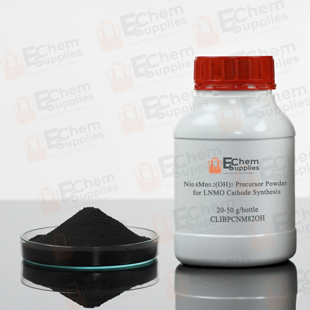 Ni0.8Mn0.2(OH)2 Precursor Powder for LNMO Cathode Synthesis, 20-100 g/bottle, CLIBPCNM82OH
