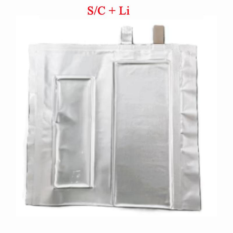 Dry Pouch Cells with S/C + Li for Lithium-Sulfur (Li-S) Battery, 1 pcs/pack, CLSBDPCSCL