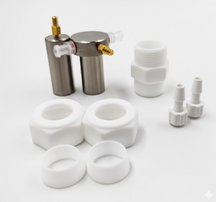 Two-Electrode Swagelok Cell (I.D.= 14, 20 mm) with Gas Inlet/Outlet for Metal-Gas Battery Testing, CMGBT2ESCG